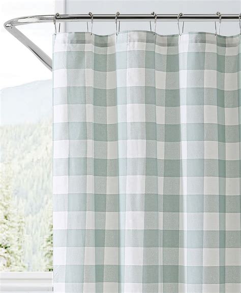 Eddie Bauer Cabin Plaid Cotton Shower Curtain 72 X 72 Macys