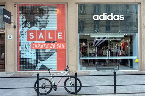 Lviv, Ukraine - July 15, 2019: Adidas Store in Lviv, Ukraine. Adidas ...