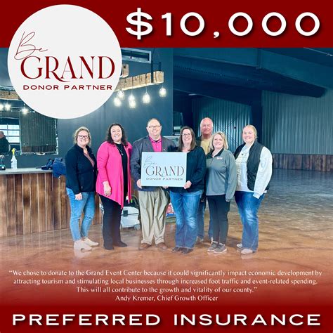 Exciting news! Preferred Insurance has pledged $10,000 to support our