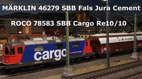 M Rklin Fals Sch Ttgutwagen Sbb Jura Cement Mit Roco Re