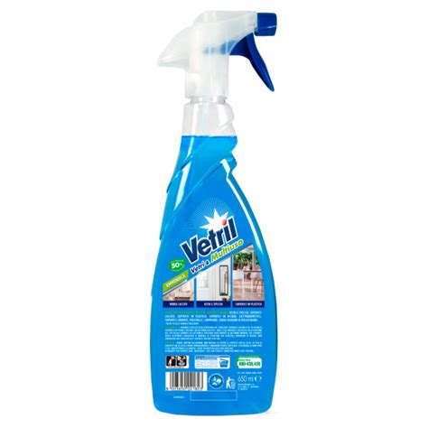 Vetri E Multiuso Ammoniaca Spray Sgrassante 650ml Vetril