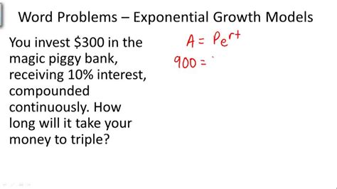 Exponential Growth Models Example 1 Video Algebra Ck 12 Foundation