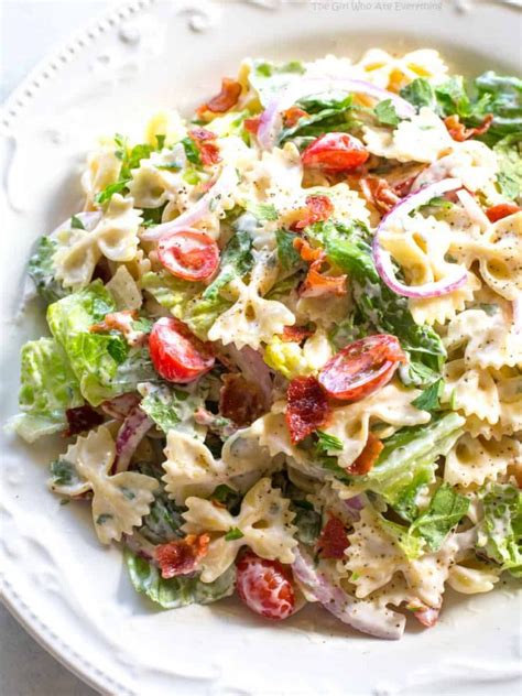 BLT Pasta Salad Recipe VIDEO The Girl Who Ate Everything