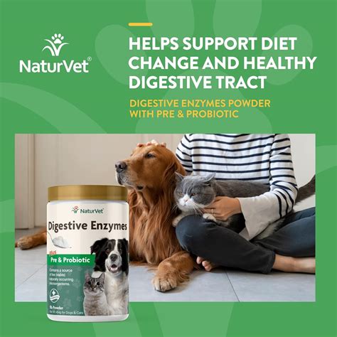 Naturvet Enzimas Digestivas Para Perros Plus Prebi Ticos Y