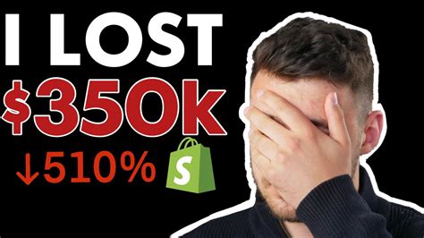 I Lost 350K With My Dropshipping Business YouTube