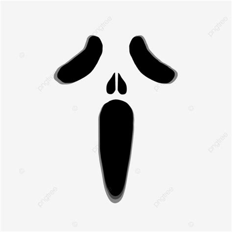 Face Ghost Halloween Illustration Ghost Face Illustration Png