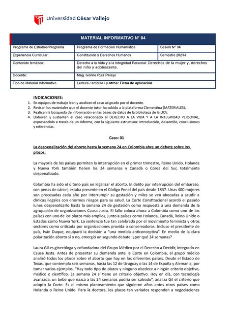 Ficha De Aplicacion Es Interesante Material Informativo N