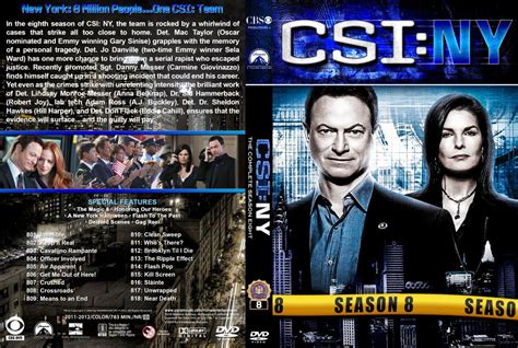 CSI: NY - Season 8 - TV DVD Custom Covers - CSI NY st-S8 :: DVD Covers