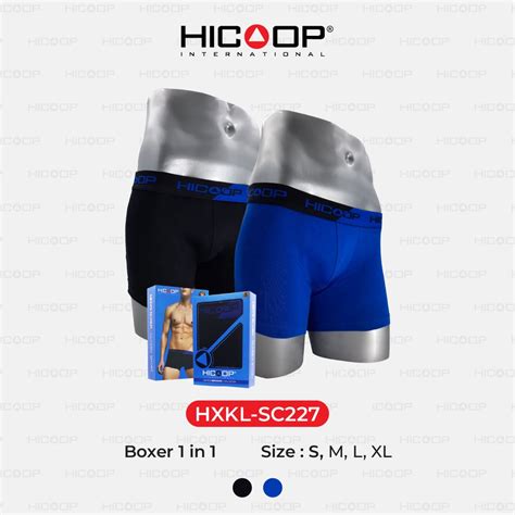 Jual Hicoop Celana Boxer Pria Celana Pendek Pria Pakaian Dalam Boxer 1 In 1 Fg Hxkl Sc227