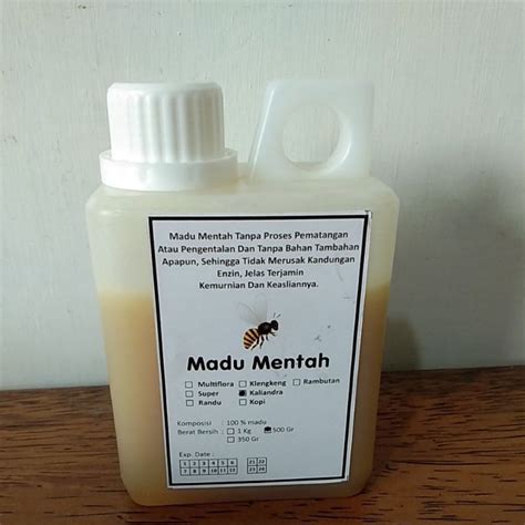 Jual Madu Mentah Ternak Murni Asli Varian Nektar Kemasan 500gr Shopee