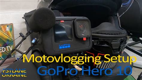 GoPro Hero 10 Black Motovlogging Setup W Purple Panda Microphone