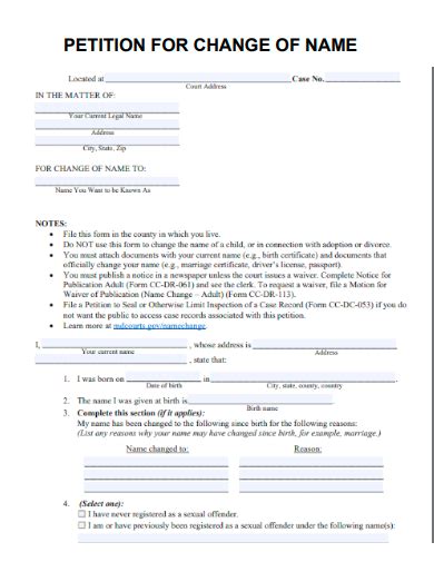 Free 10 Petition Samples In Pdf Ms Word