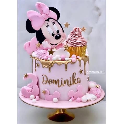 Instagram Tortas de cumpleaños de minnie mouse Pastel de minnie