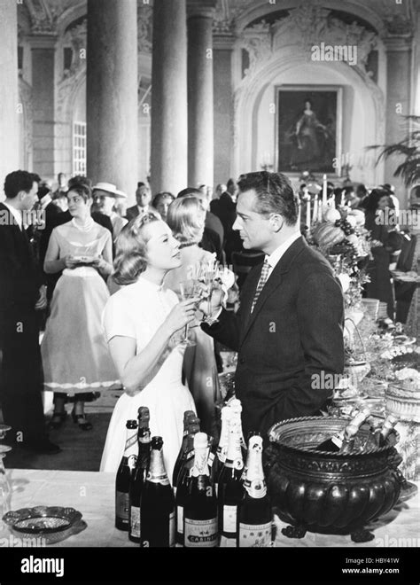 Interlude From Left June Allyson Rossano Brazzi 1957 Stock Photo