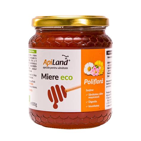 Miere Eco Poliflora 500 G Apiland Farmacia Tei Online