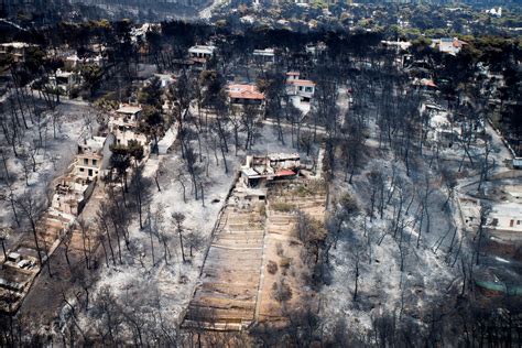 In Greece Wildfires Kill Dozens Driving Some Into The Sea The New