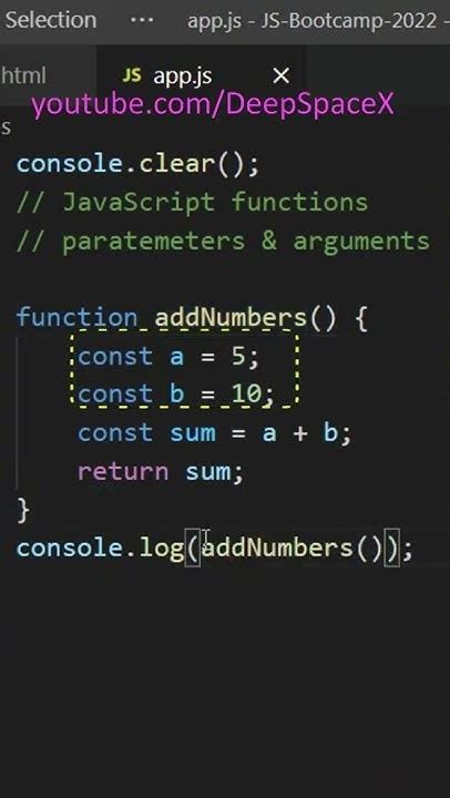 Javascript Function Parameters And Arguments Explained Shorts Youtube