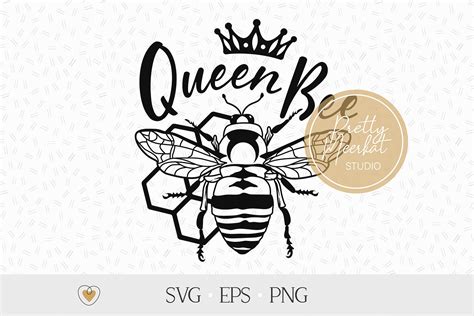 Queen Bee Svg Honey Bee Svg Honeycomb Svg Bee Png By Pretty Meerkat