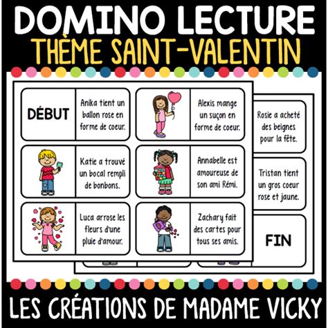 Domino Lecture Phrases De La Saint Valentin