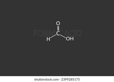 Formic Acid Molecular Skeletal Chemical Formula Stock Vector (Royalty ...