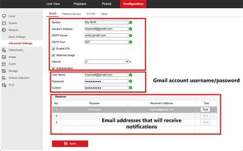 Hikvision Email Settings For Gmail Dasoffice