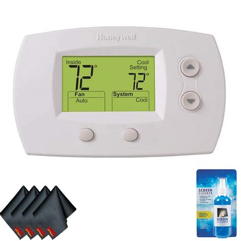 Honeywell Focuspro 5000 Series Digital Thermostat With Screen Cleaning Kit Large Backlit