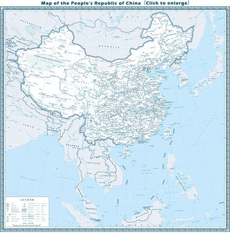 china map map  chinese provinces  major cities