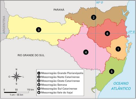 Santa Catarina 12 As Regiões Do Estado De Santa Catarina