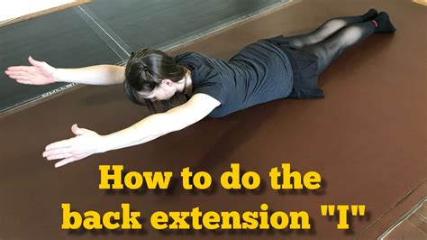 How To Do The Back Extension I Youtube