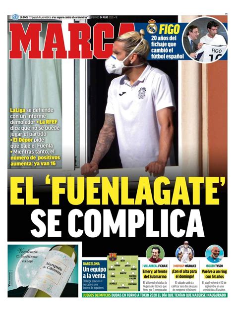 La Portada Del Diario Marca 24 07 2020