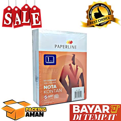 Bisa Cod Promo Pcs Bon Nota Kontan Paperline Ply Rangkap