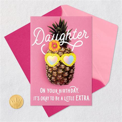 A Little Extra Birthday Card for Daughter - Greeting Cards | Hallmark