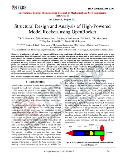 Pdf Structural Design And Analysis Of High Powered Model Rockets