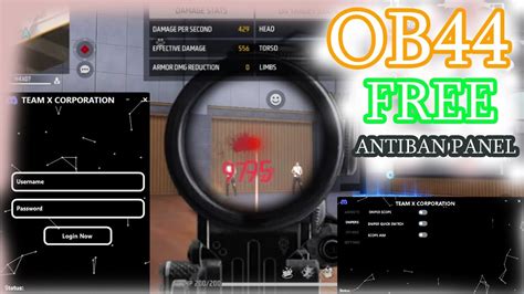 Ob Free Antiban Panel External Aimbot Sniper Scope Quick Switch