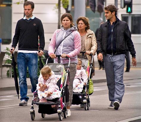 Roger Federer's family - Mirka and twins Myla Rose and Charlene Riva