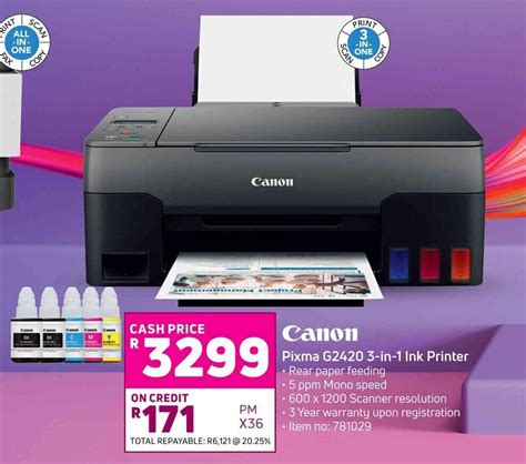 Canon Pixma G2420 3 In 1 Ink Printer Offer At Game