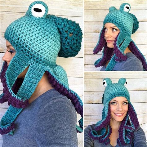 Crochet Octopus Hat Diy Crochet Hat Crochet Hats Diy Crochet