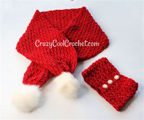 Crochet Christmas Scarf Pattern - Crazy Cool Crochet