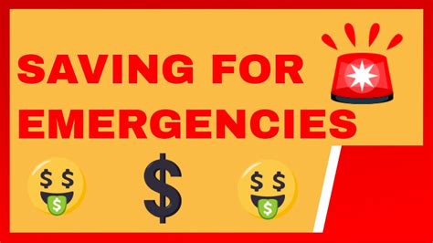 Saving For Emergencies And Building An Emergency Fund Youtube