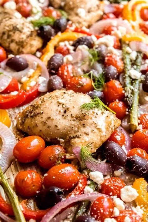 Sheet Pan Greek Chicken And Vegetables Wholefully