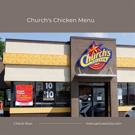 Church's Chicken Menu - Tender Strips, Family Meals 2024