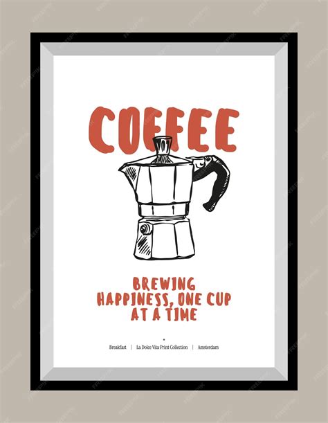 Premium Vector | Minimal hand drawn vector coffee illustration with ...