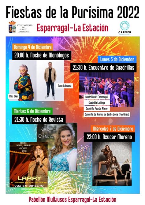 Fiestas La Estación Esparragal de Puerto Lumbreras 2022 La Guía W