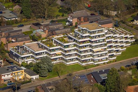 Luftbild Schermbeck Balkon Und Fenster Fassade An Der Plattenbau