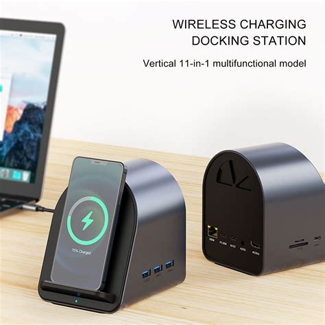 Walbest Multi Port 10 In 1 Usb3 0 Charger Docking Station Pd100w Tf Sd 3 5mm Audio Interface