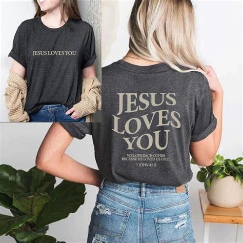 Jesus Loves You Shirt Love Like Jesus Shirt Christian Merch Christian