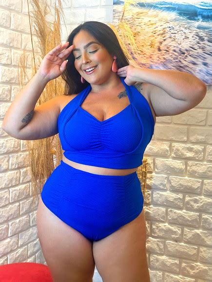 Biquini Plus Size Cintura Alta Bojo Babadinho Tamanho