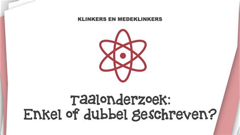 Enkele En Dubbele Klinkers En Medeklinkers YouTube