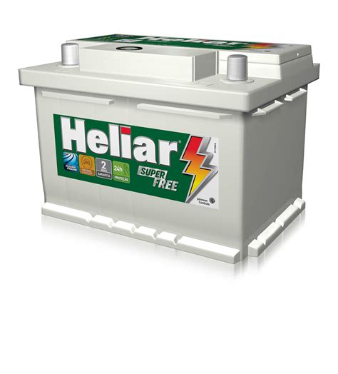 Bateria Heliar Super 60Ah Alta HF60HD Lojão das Baterias