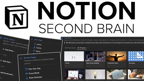 The Best Second Brain In Notion Notion Template Youtube